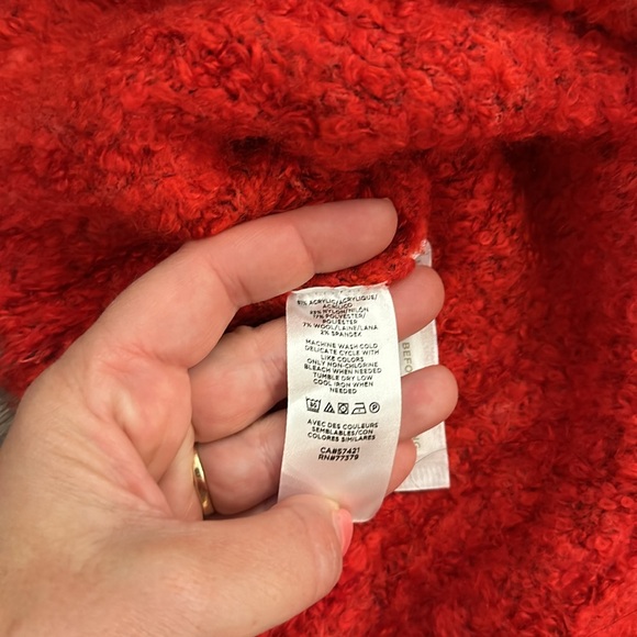 Cherry Red Ann Taylor Double Breasted Coatigan - Picture 15 of 15